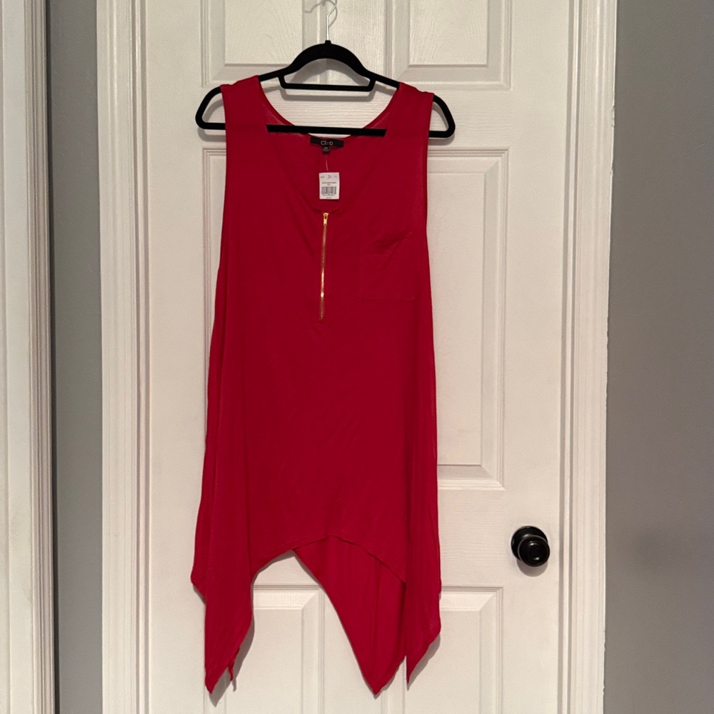 Cleo Vibrant Red Plus Size Top